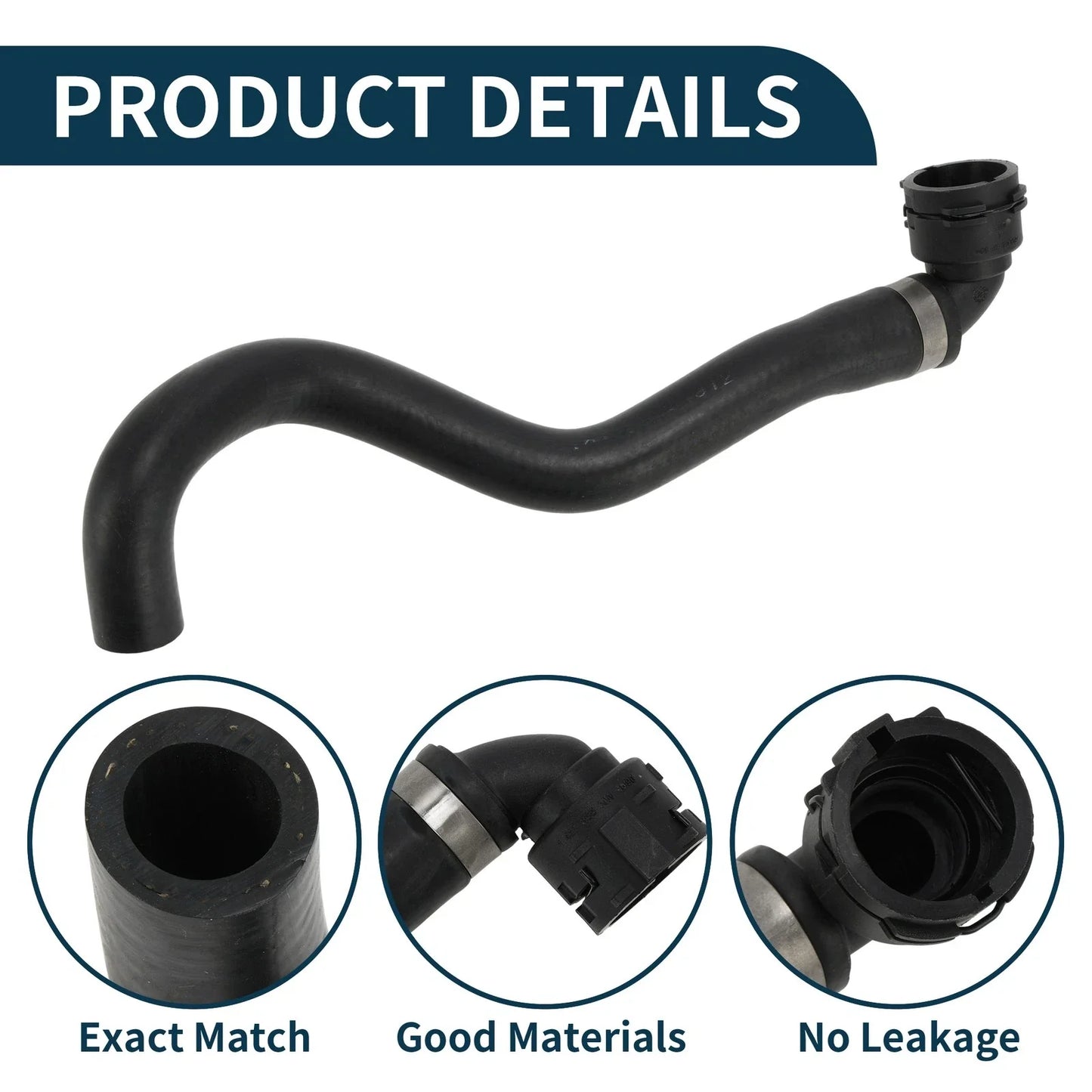 Radiator & Heater Hose for BMW X5 (2003-2006) Coolant Hose Black