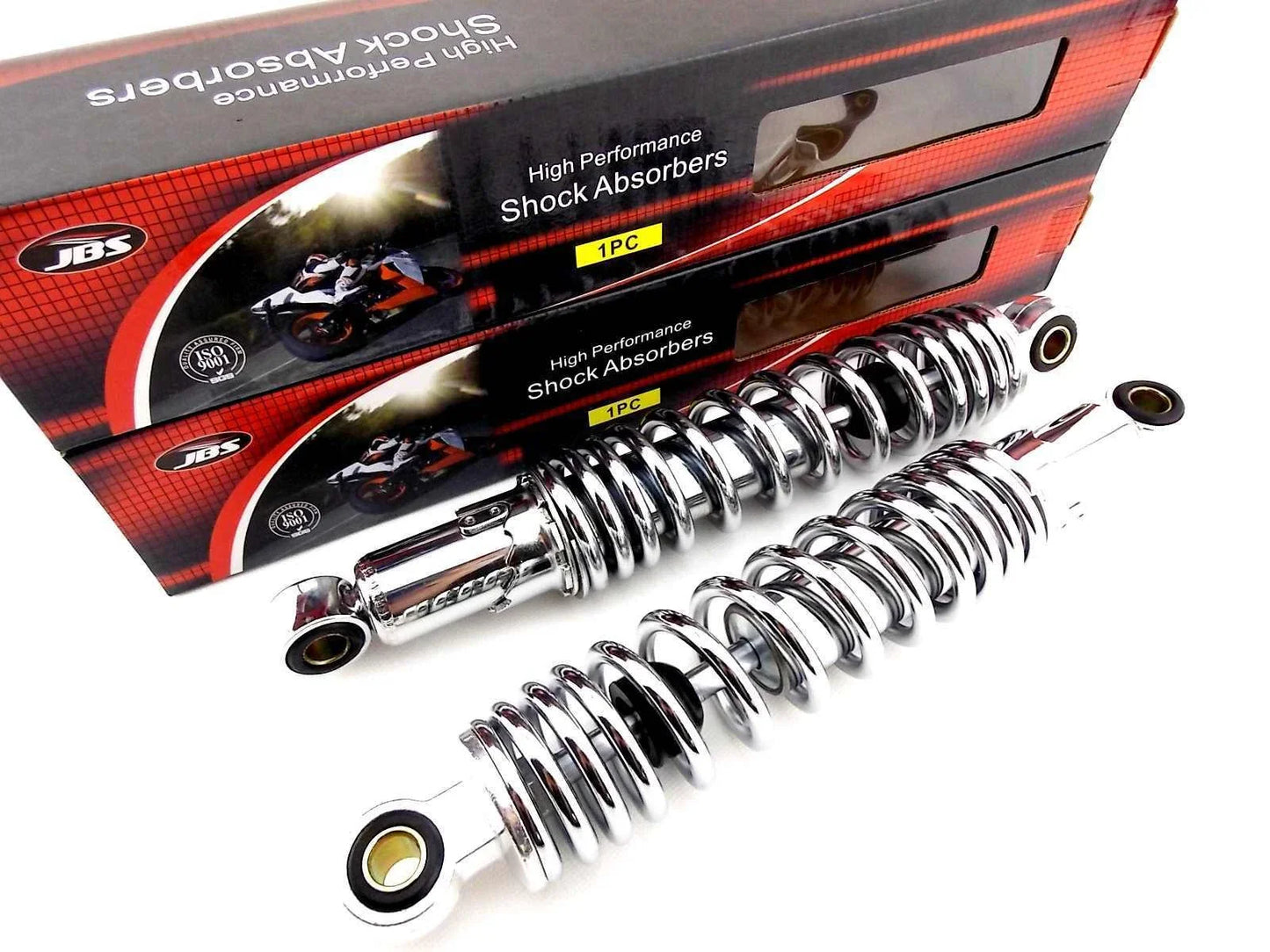 300mm JBS Chrome Rear Shock Absorbers for Suzuki T500