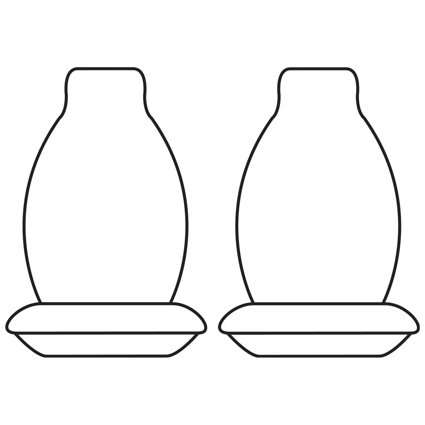 Front / Canvas Car Seat Covers for Hilux (2010–2015)