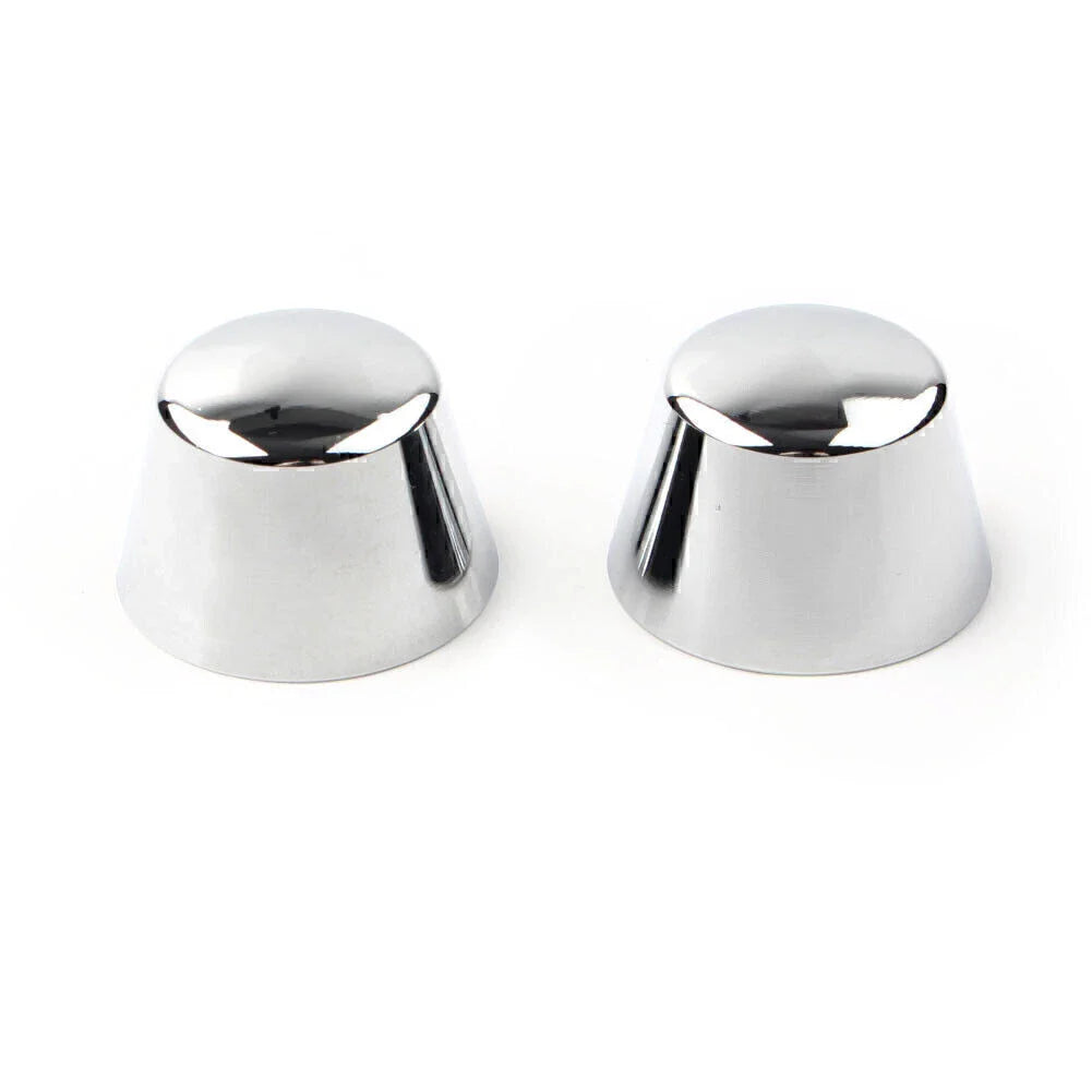 Chrome Front Axle Cap Nut Covers for Harley Sportster Dyna Road Glide