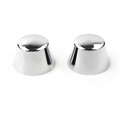 Chrome Front Axle Cap Nut Covers for Harley Sportster Dyna Road Glide