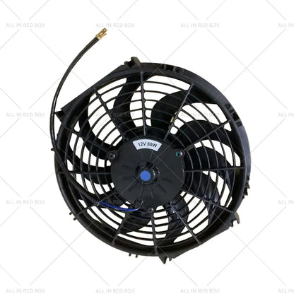 12" Universal Push Pull Radiator Fan for Engine Bay Cooling - Black (All Years)
