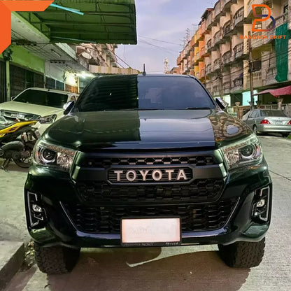 Tundra Style Front Grille Red Letter for Toyota Hilux UTE SR5 (2018-2020)