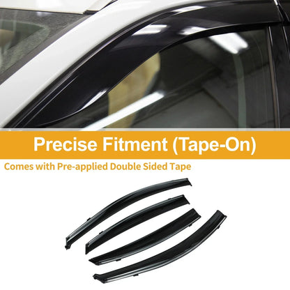 Window Deflectors for Hyundai Accent Sedan Side Window Vent Visors (2012-2017)
