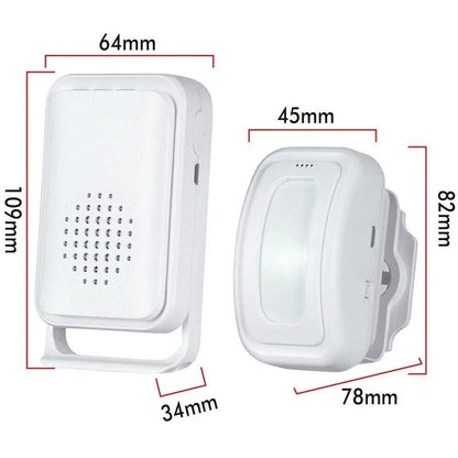 Wireless Motion Sensor Alarm Door Chime 1 x Detector & 1 x Receiver