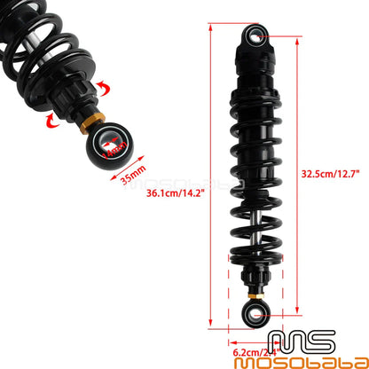13" Rear Suspension Shocks for Harley Electra Glide Road Glide (2014-2023)