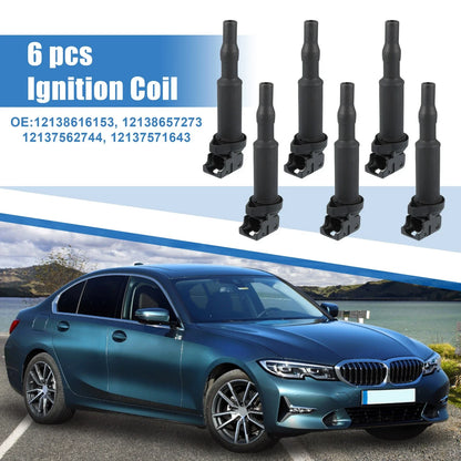 6pcs Ignition Coils for BMW 1 Series M & 120i (2005-2007, 2011)
