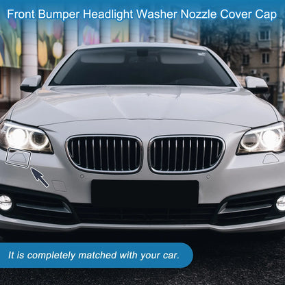 Right Bumper Headlight Washer Nozzle Cover Cap for BMW M5 (2013-2016) Gray