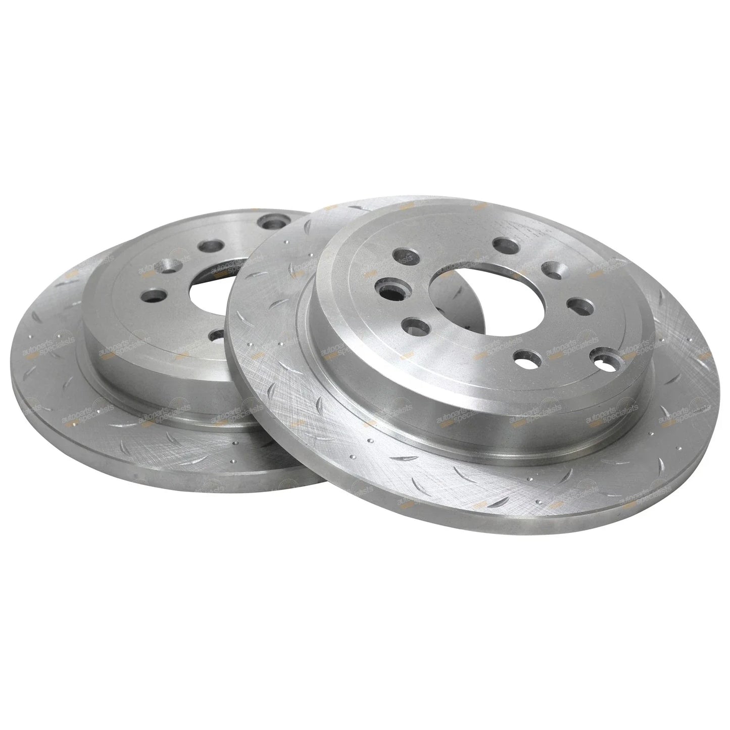 Rear Slotted + Drilled Brake Rotors + Pads Falcon BA BF (2002-2012)
