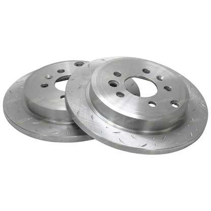 Rear Slotted + Drilled Brake Rotors + Pads Falcon BA BF (2002-2012)