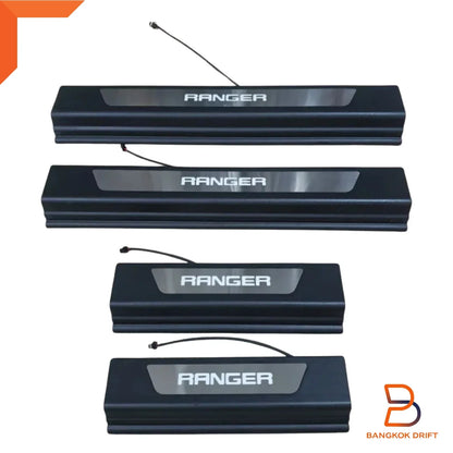 Illuminated Door Step Protector Trim for Ford Ranger T6 PX Ute (12-22)
