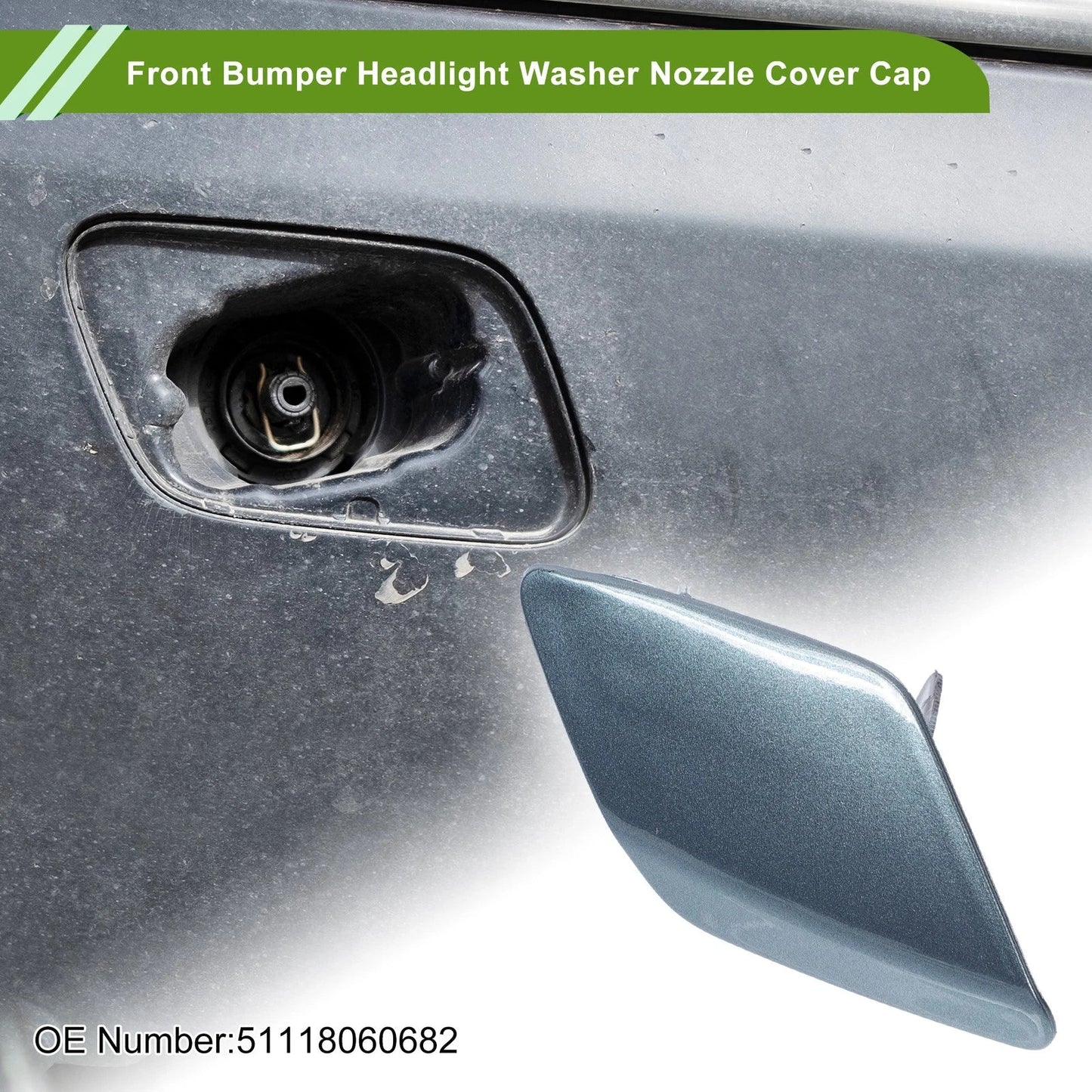 Washer Nozzle Cover Cap for BMW 428i (2014 - 2016) Gray