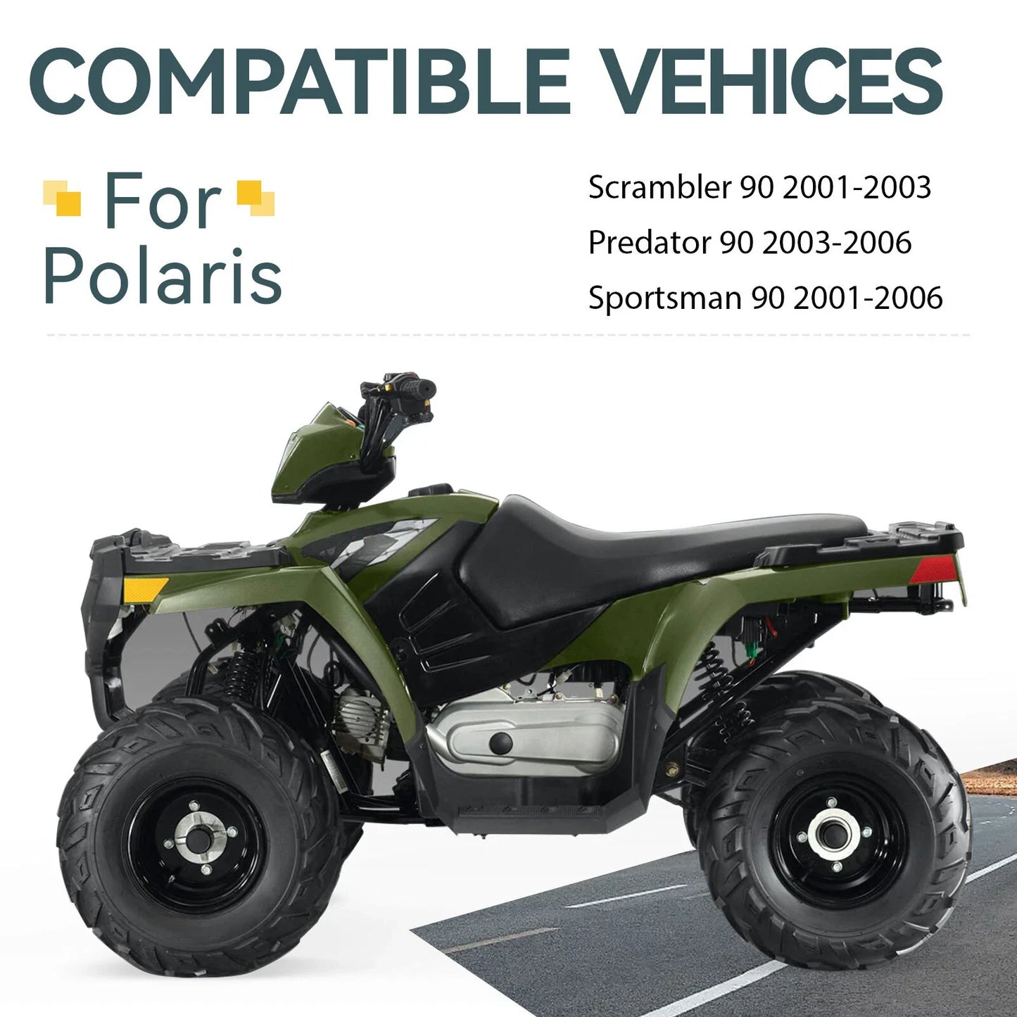 Starter Clutch W/Gear for Polaris Scrambler Predator Sportsman 90 (2001–2006)