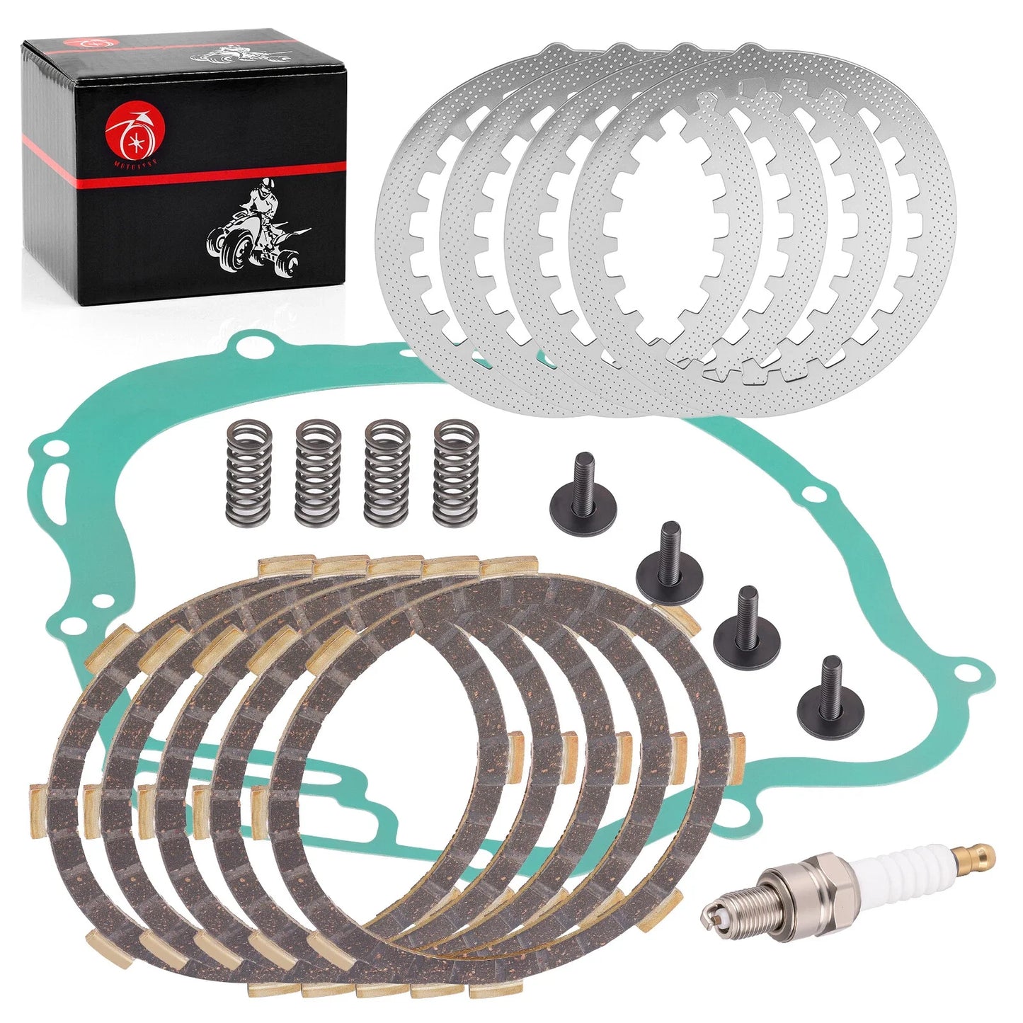 Clutch w/Gasket Spring for Yamaha TTR125/TTR125E/TTR125L
