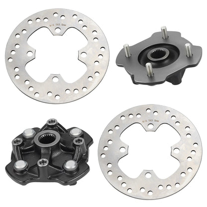 Front L&R Wheel Hubs Disc for Honda Rancher 420 Foreman 500