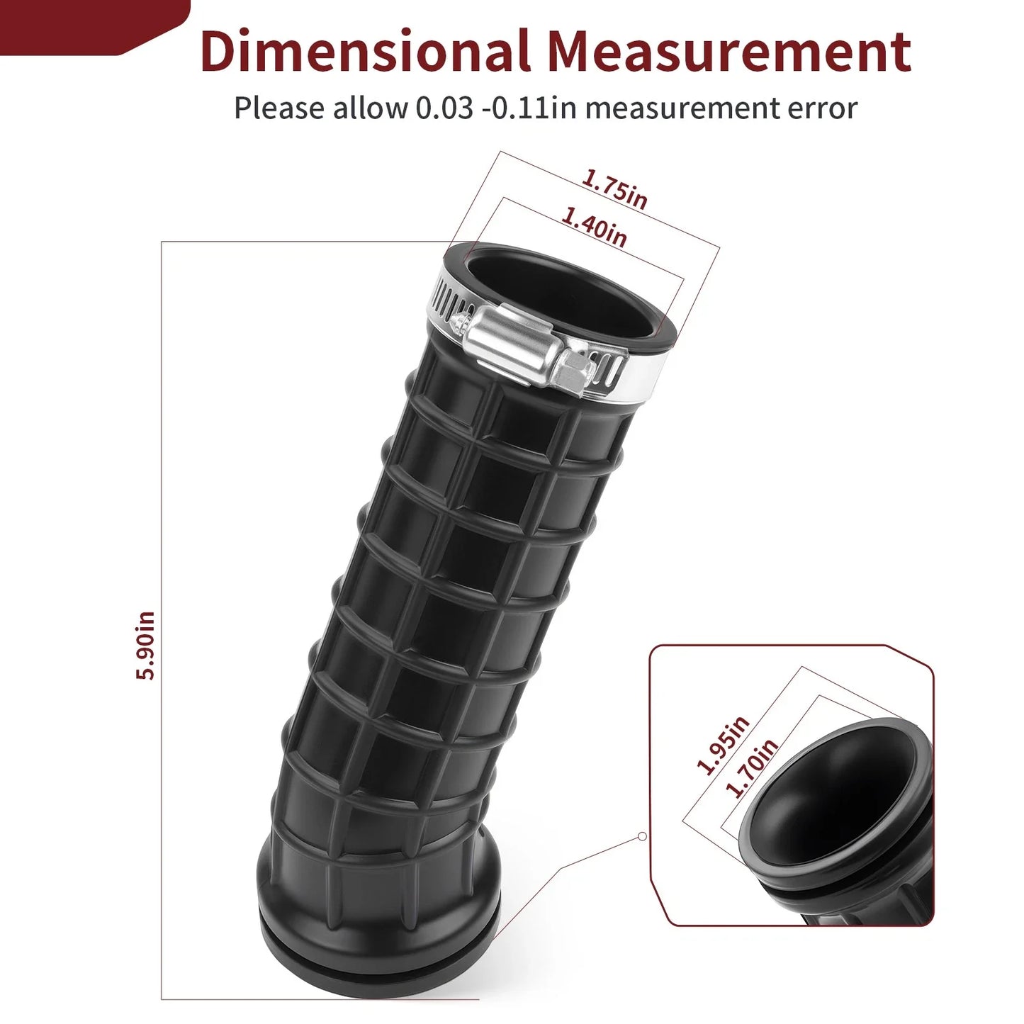 Air Joint Intake Boot for Yamaha Badger 80 (1985–1988)