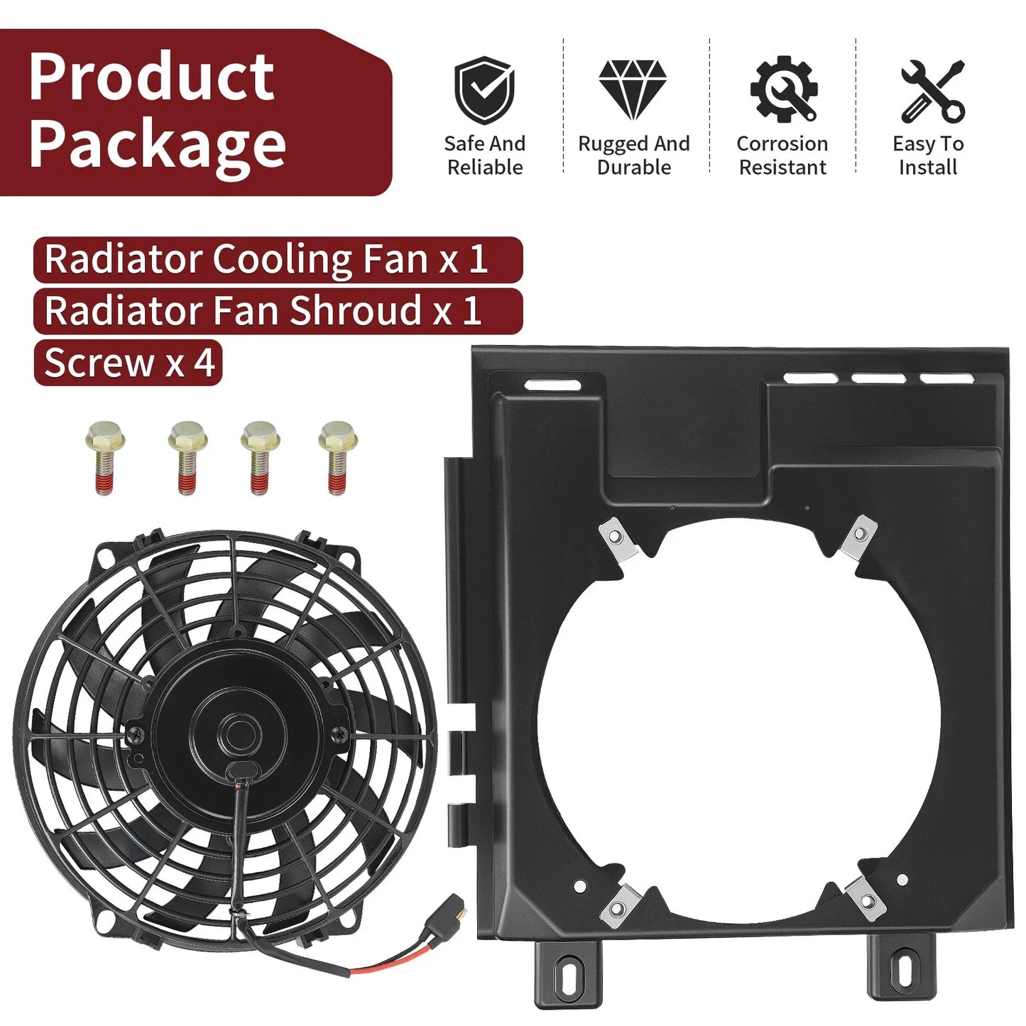 Radiator Cooling Fan for Polaris Magnum (2000–2003)