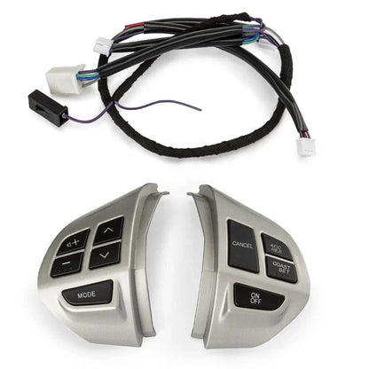 Steering Wheel Switch Buttons Silver for Mitsubishi Outlander (2003-2023)
