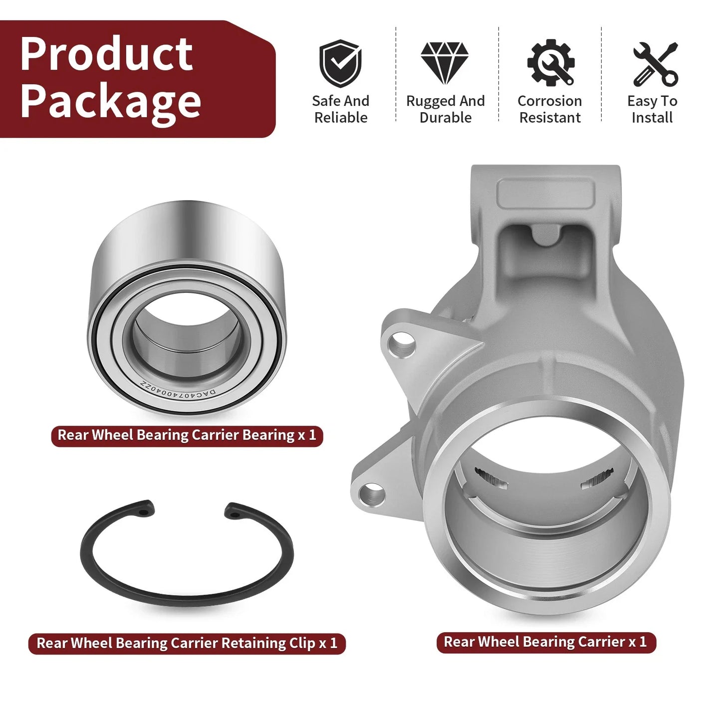 Rear Wheel Bearing Carrier for Polaris Sportsman 400-800