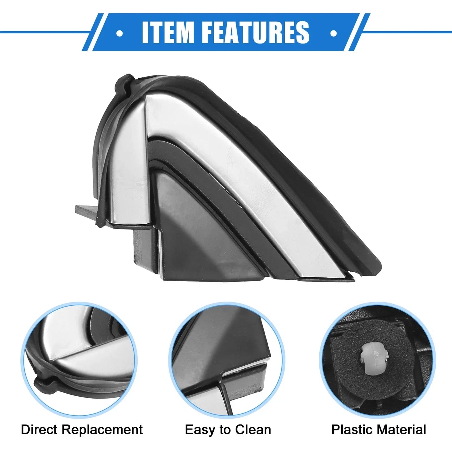 Front Left Mirror Corner Triangle Fender Cover for Honda CR-V (2007-2011)