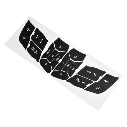 Steering Wheel Button Decals for Mustang