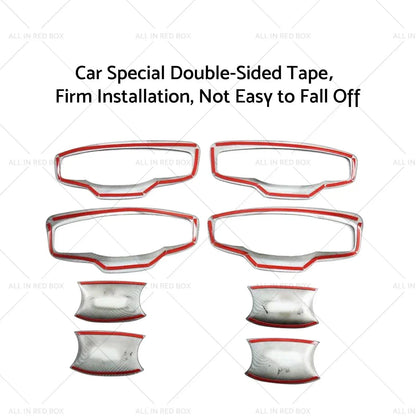 Gloss Black Door Handle Bowl Cover Trim for Mitsubishi Triton (2024+)