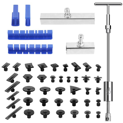 Auto Dent Repair Kit Slide Hammer T-bar Puller & 24 Puller Tabs for Car