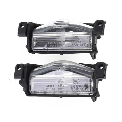 2 x License Plate Light Rear Bumper Lamp Housing Cover for Mazda 3 (2009–2013)