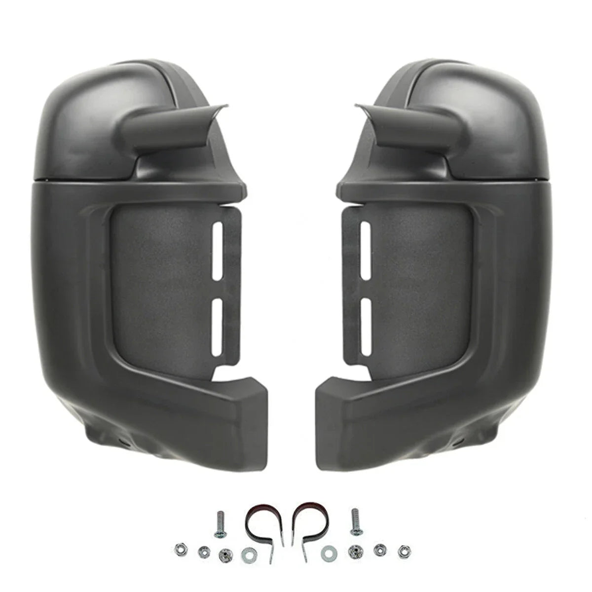 Matte Black Lower Vented Leg Fairing Glove Box for Harley Touring (1983-2013)