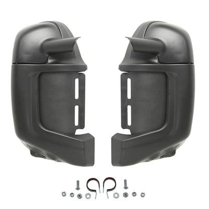 Matte Black Lower Vented Leg Fairing Glove Box for Harley Touring (1983-2013)
