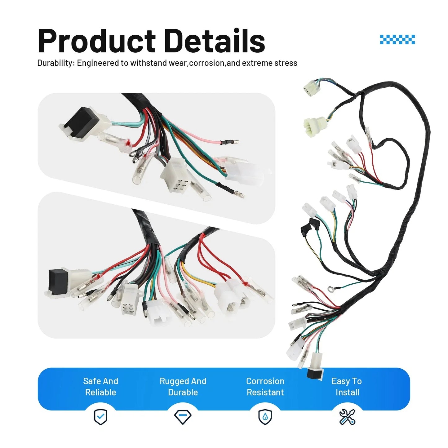 Wire Harness Wiring Loom for Honda FourTrax 300 TRX300 2x4 (1994–1997)