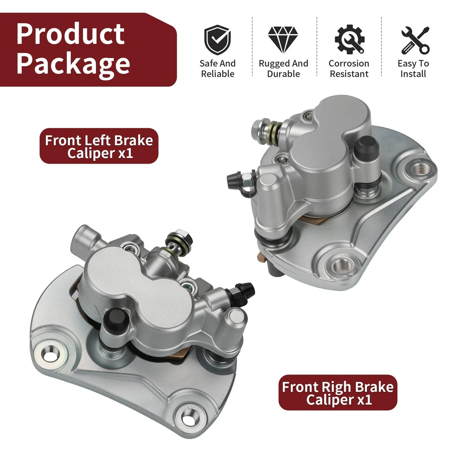 Front Right Left Brake Calipers for Can-Am Commander (2007–2010)
