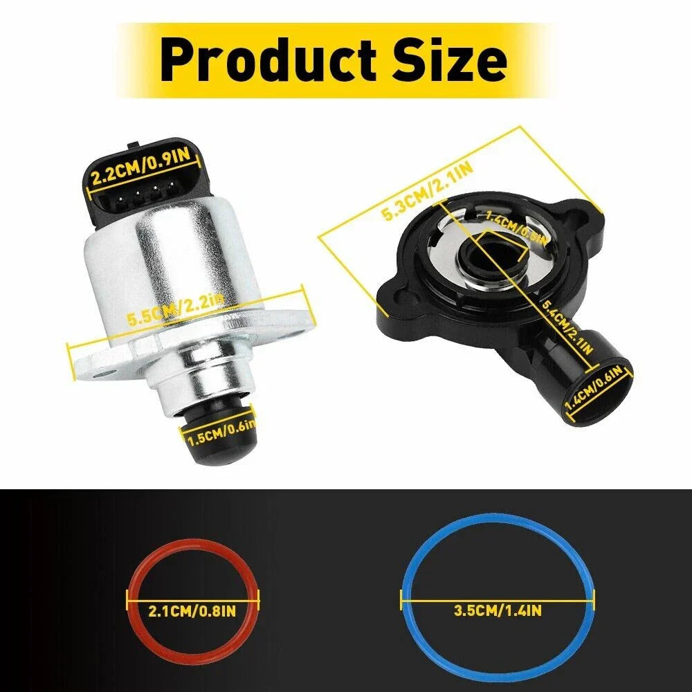 Throttle Position Sensor & Idle Air Control Valve Set for Cadillac GMC (2000-2005)
