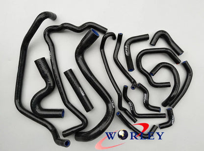 Red Silicone Coolant Hose for Nissan Pulsar N15 GA16DE 1.6L (1995-2000)