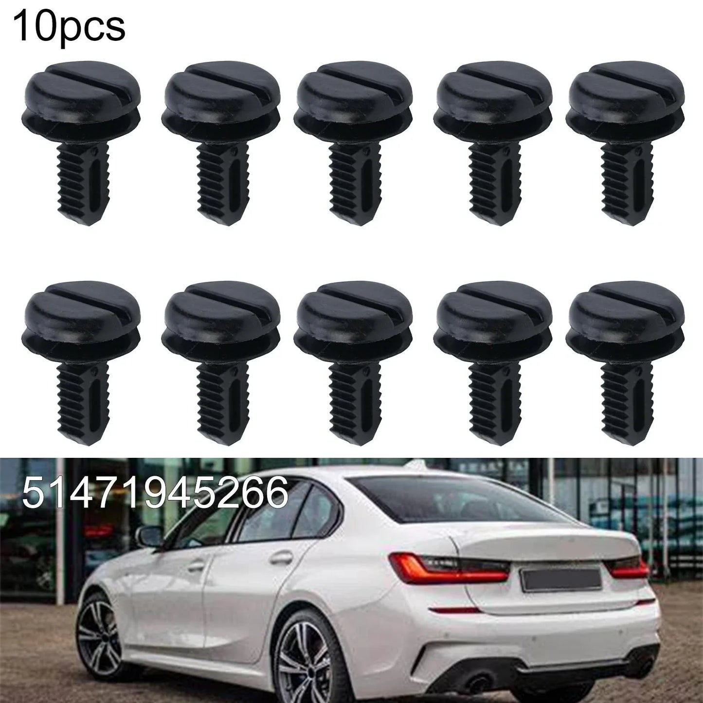 10Pcs Trunk Boot Lining Trim Clips Rivet for BMW 3 Series (1982-2013)