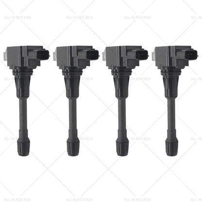 4 x Ignition Coils for Nissan X-Trail, Dualis, Altima, Navara (2001-2023)