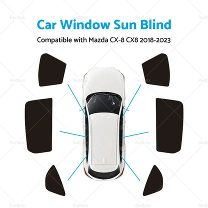Magnetic Car Window Sun Shade Mesh for Mazda CX-8 2018-2023