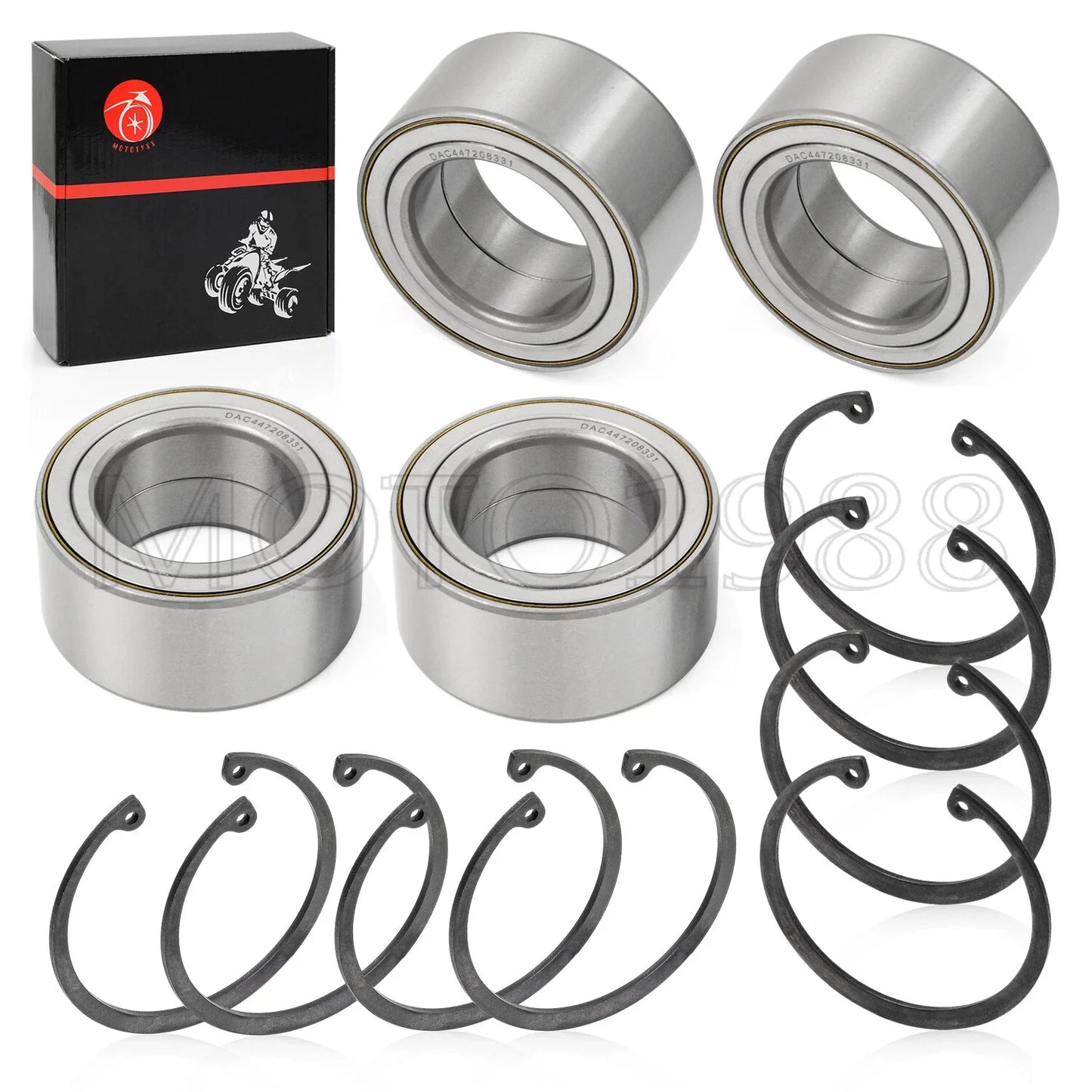 Front Rear Wheel Bearings Rings for Polaris RZR XP 1000 S-XP 4 (2014–2022)