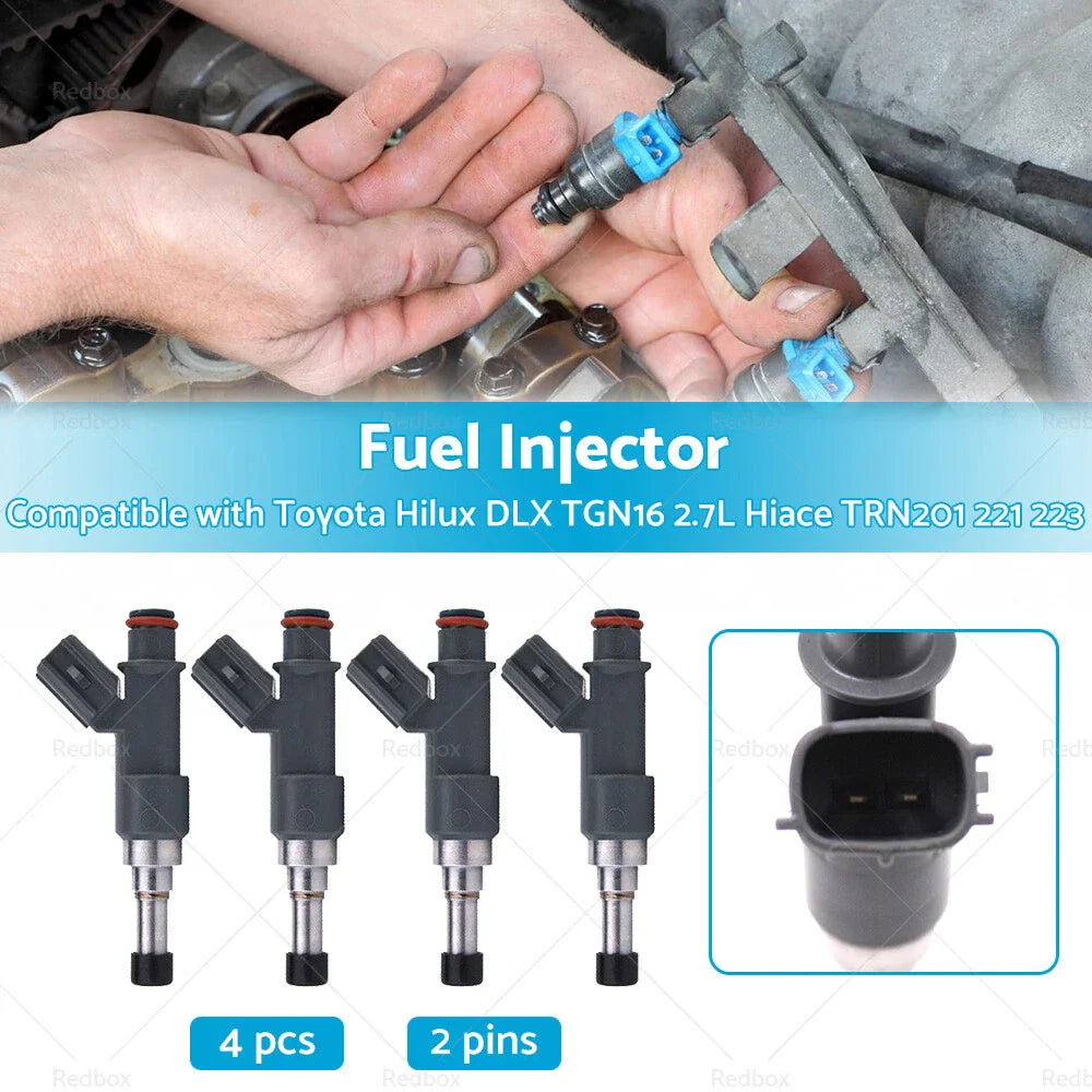Fuel Injector for Toyota Hilux DLX TGN16, Hiace TRN201, TRH223 2.7 4X