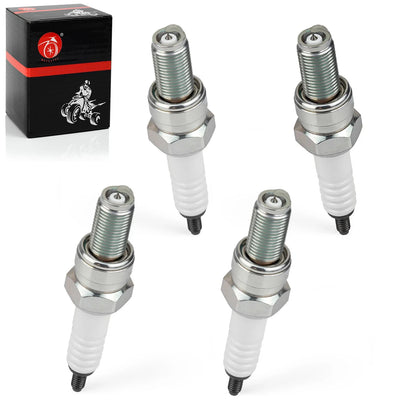 4Pcs Ignition Coils & Iridium Spark Plugs for Kawasaki ZX-6R (1995–2010)