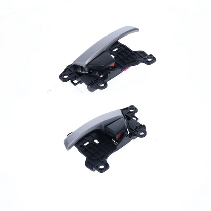 4pcs Silver Inner Door Handle, Black Base for Hyundai Elantra (2012-2016)
