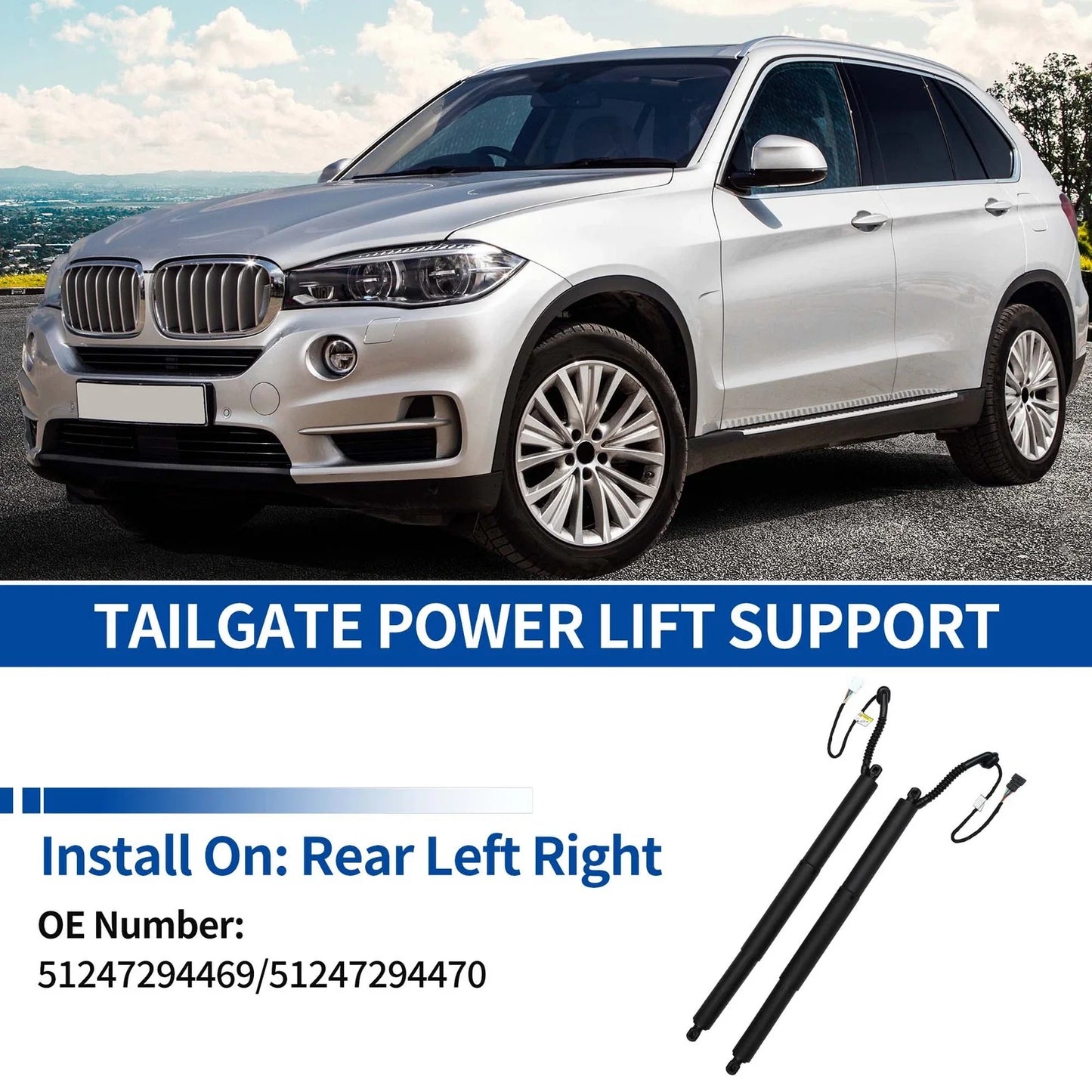 Rear LH/RH Tailgate Power Lift Support for BMW X5 (F15/F85) (2013 - 2018)