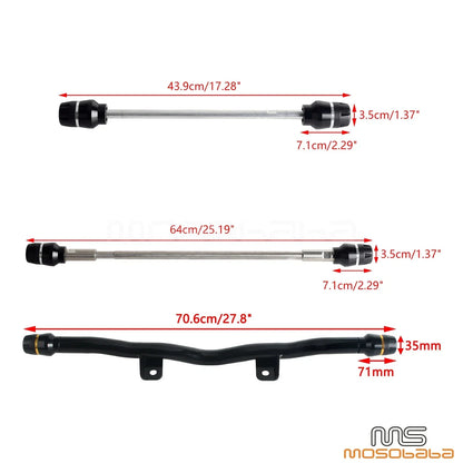 Highway Peg Crash Bar Axle Fork Slider for Harley Sportster (2004-2023)