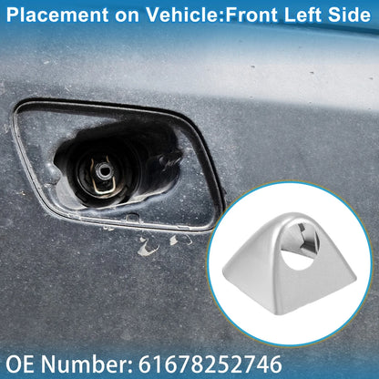 Front Right Side Washer Nozzle Cover Cap for BMW X5 Silver Tone