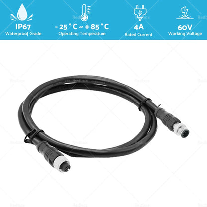 5-Core Female to Male Straight Head 1m NMEA2000 Drop Cable