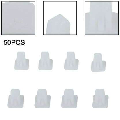 Square Fasteners 50pcs Retainer Fender Car Door Trim Panel Push Rivet Clips
