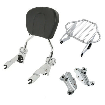 Backrest Sissy Bar Luggage Rack Docking for Harley Road Glide (2009 - 2013)
