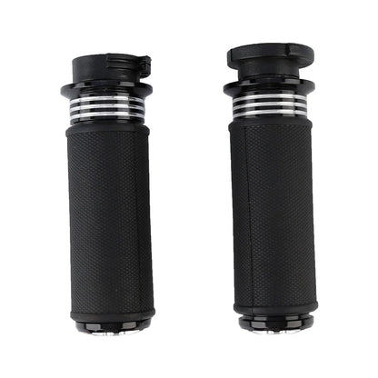 1'' Black CNC Handlebar Grips for Harley V Rod VRSC VRSCR (2002-2017)