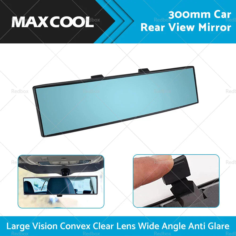 300mm Wide Angle Anti Glare Rear View Mirror for Universal Car
