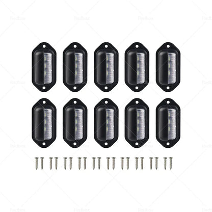 6LED License Plate Light for Truck SUV Trailer Lorry 12/24V